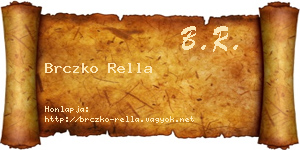 Brczko Rella névjegykártya